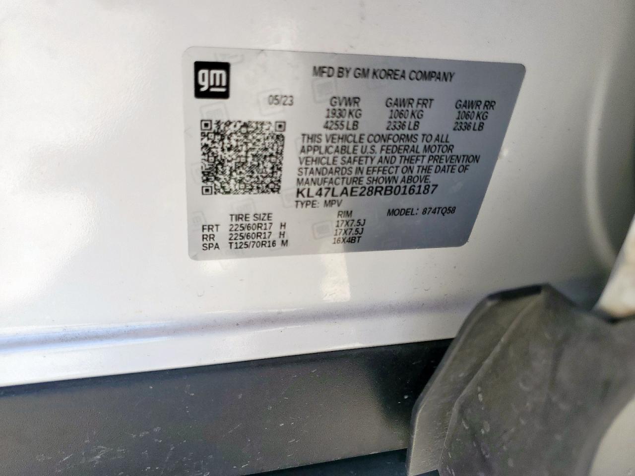 2024 Buick Envista Preferred VIN: KL47LAE28RB016187 Lot: 90413475