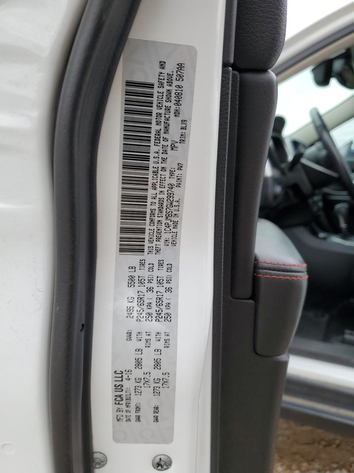 2016 Jeep Cherokee Trailhawk VIN: 1C4PJMBS7GW299740 Lot: 86274375