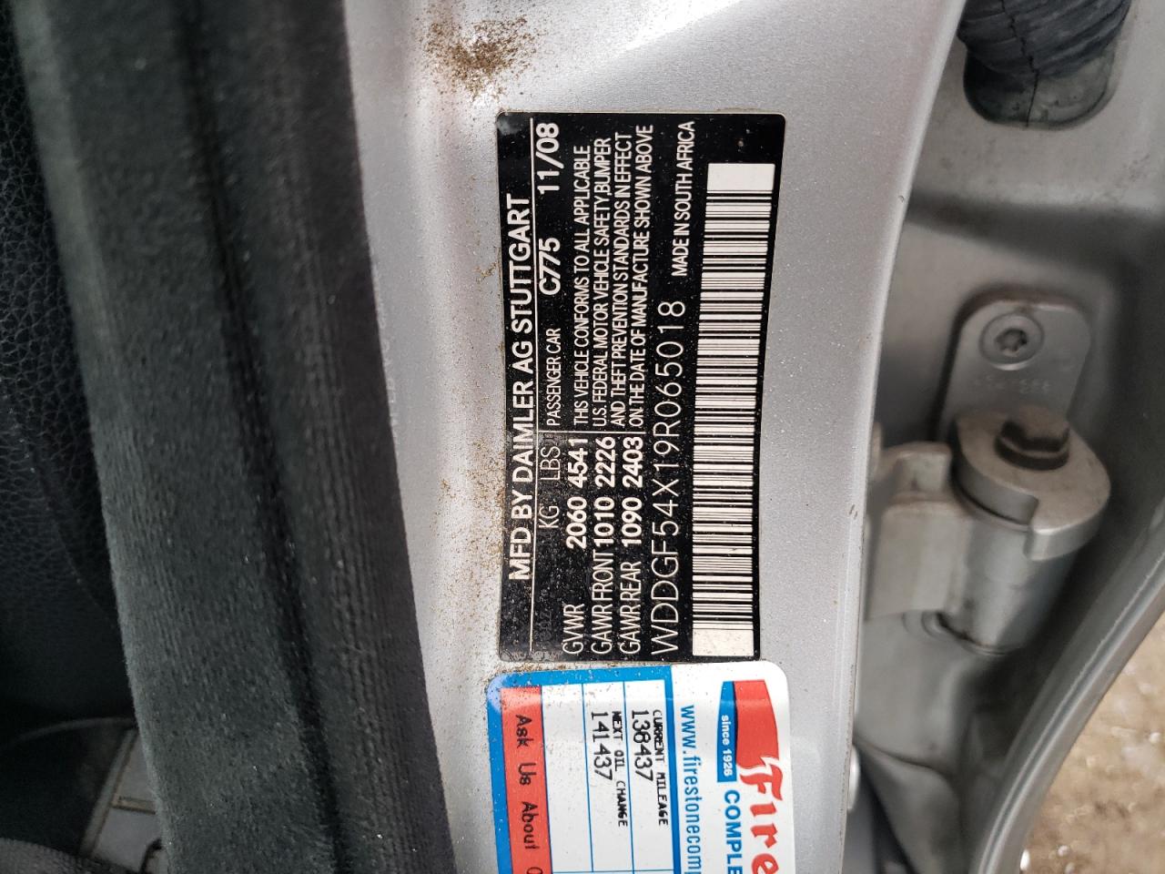 2009 Mercedes Benz C 300 VIN: 065018 Lot: 86299445