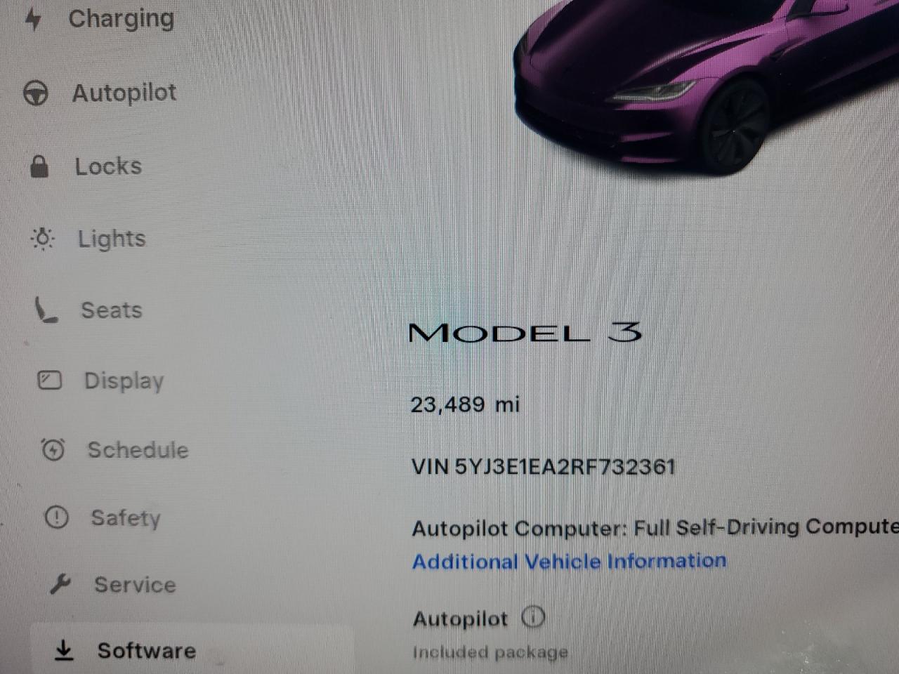 2024 Tesla Model 3 VIN: 5YJ3E1EA2RF732361 Lot: 82626045