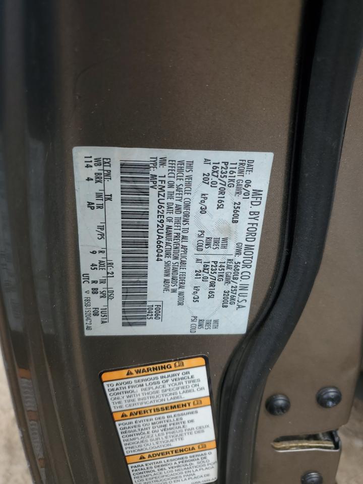 2002 Ford Explorer Xls VIN: 1FMZU62E92UA66044 Lot: 81935235