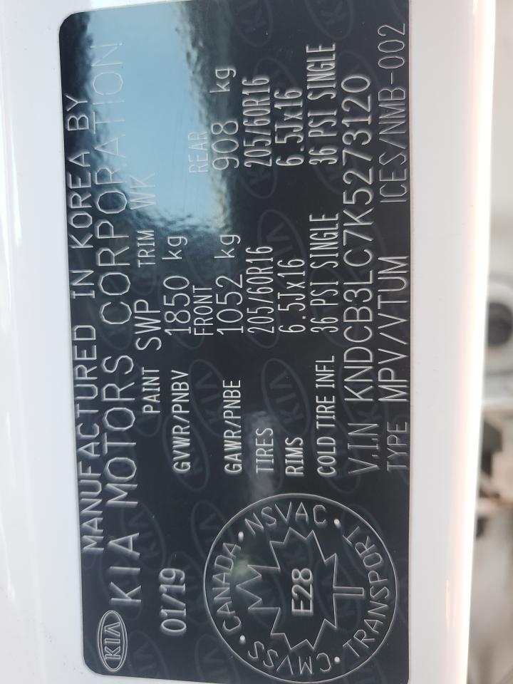 2019 Kia Niro Fe VIN: KNDCB3LC7K5273120 Lot: 86448675