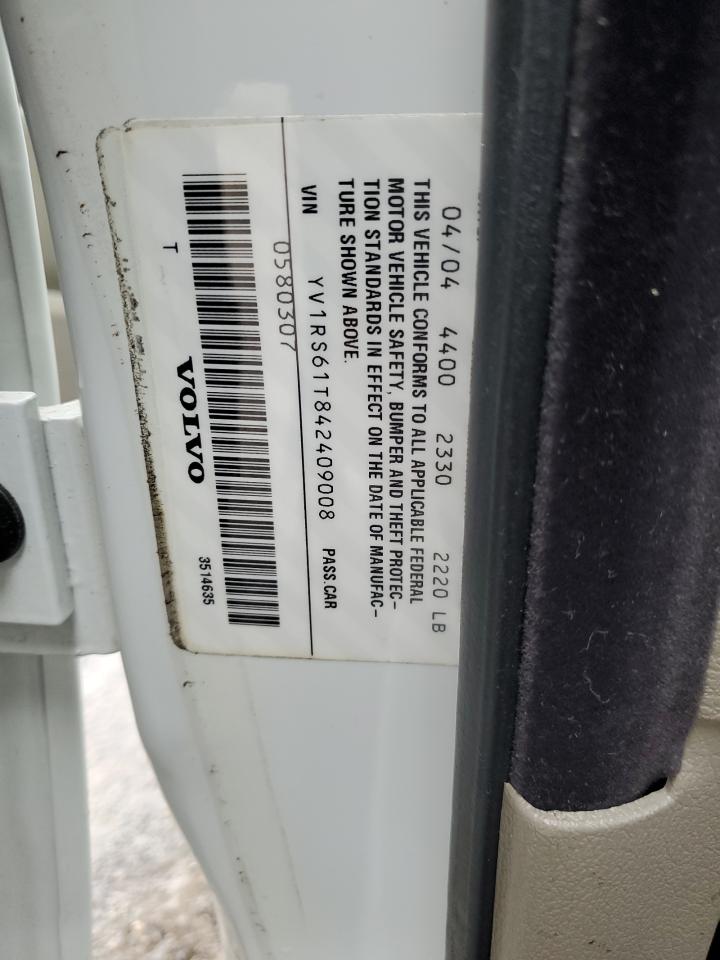 2004 Volvo S60 VIN: YV1RS61T842409008 Lot: 82371015