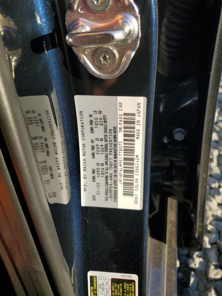 2025 Mazda 3 Preferred VIN: JM1BPALM9S1778075 Lot: 90065305