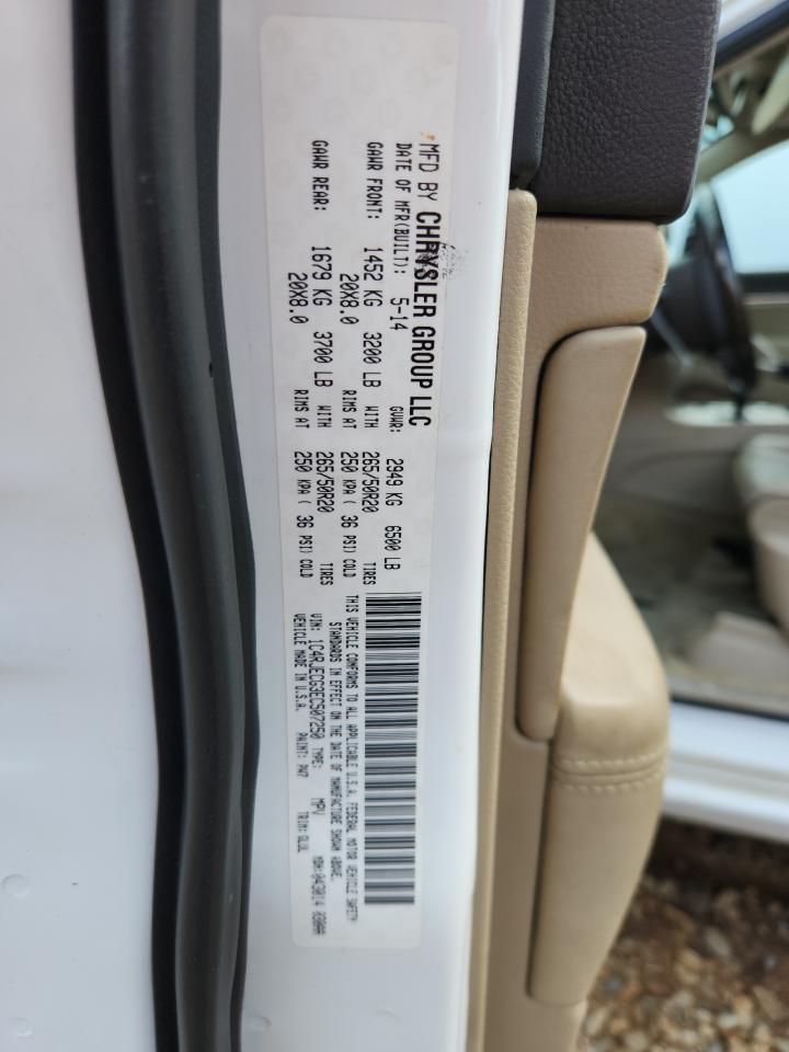 2014 Jeep Grand Cherokee Overland VIN: 1C4RJECG3EC507250 Lot: 85154285