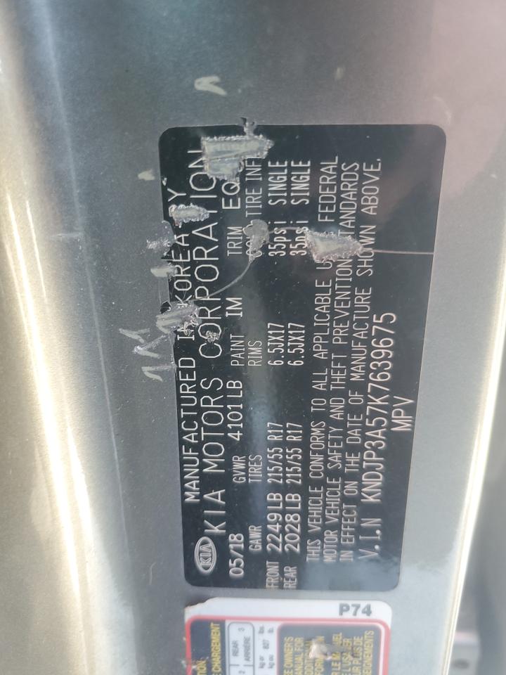 2019 Kia Soul + VIN: KNDJP3A57K7639675 Lot: 84643165