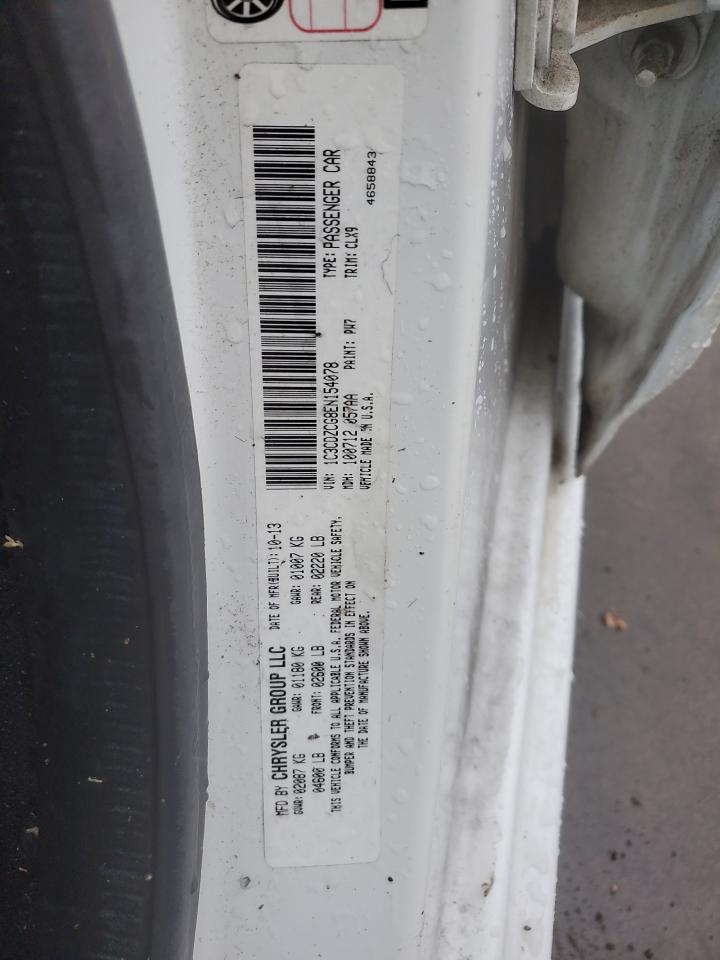 2014 Dodge Avenger Sxt VIN: 1C3CDZCG8EN154078 Lot: 90101865