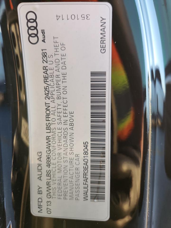 2014 Audi A5 Premium Plus VIN: WAULFAFR3EA018045 Lot: 82786375