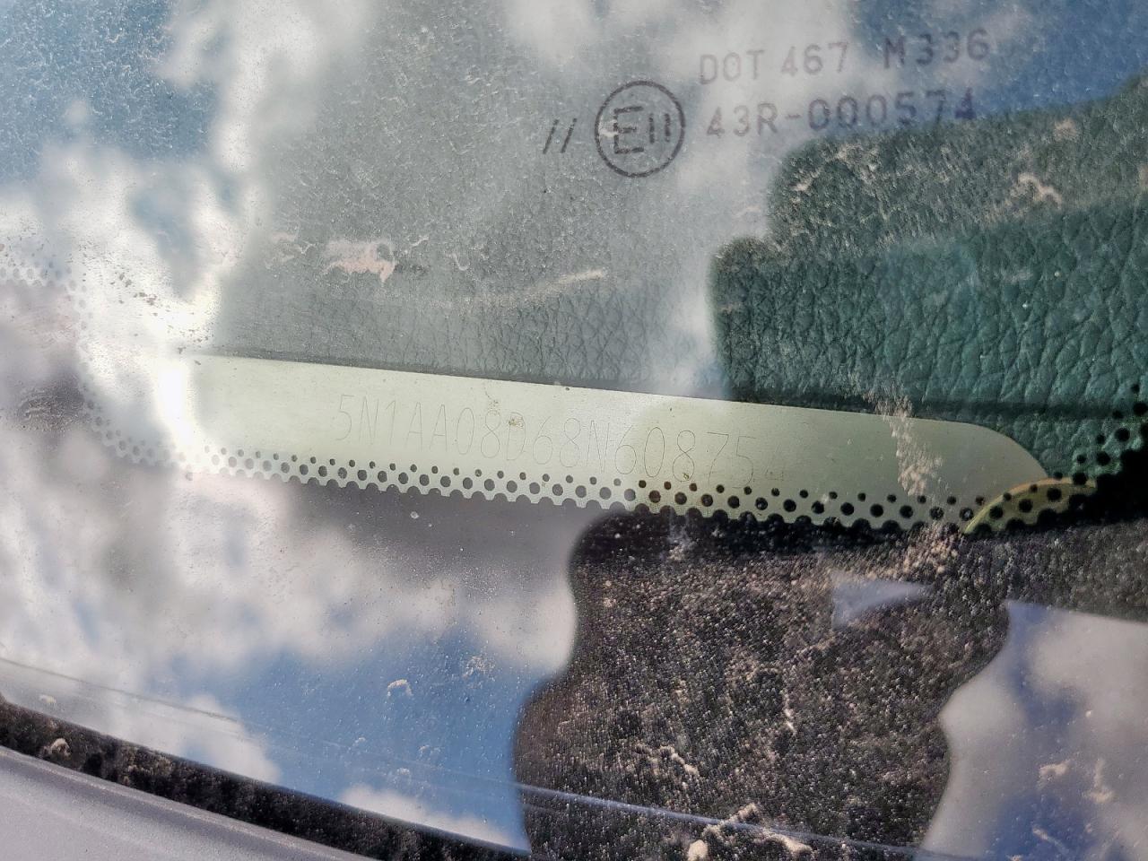 2008 Nissan Armada Se VIN: 5N1AA08D68N608754 Lot: 84948975