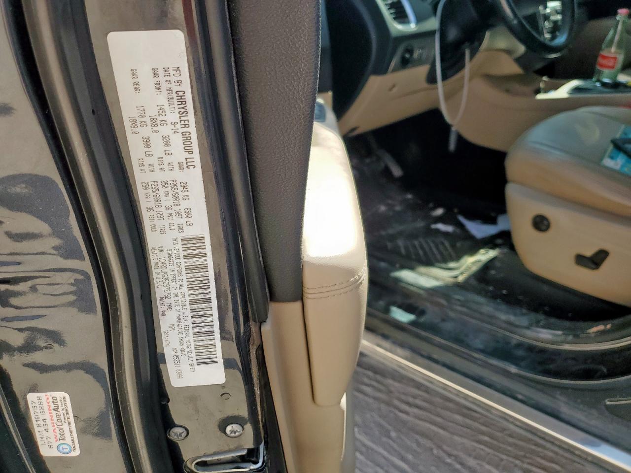 2014 Dodge Durango Sxt VIN: 1C4RDJAG3EC972792 Lot: 85550375