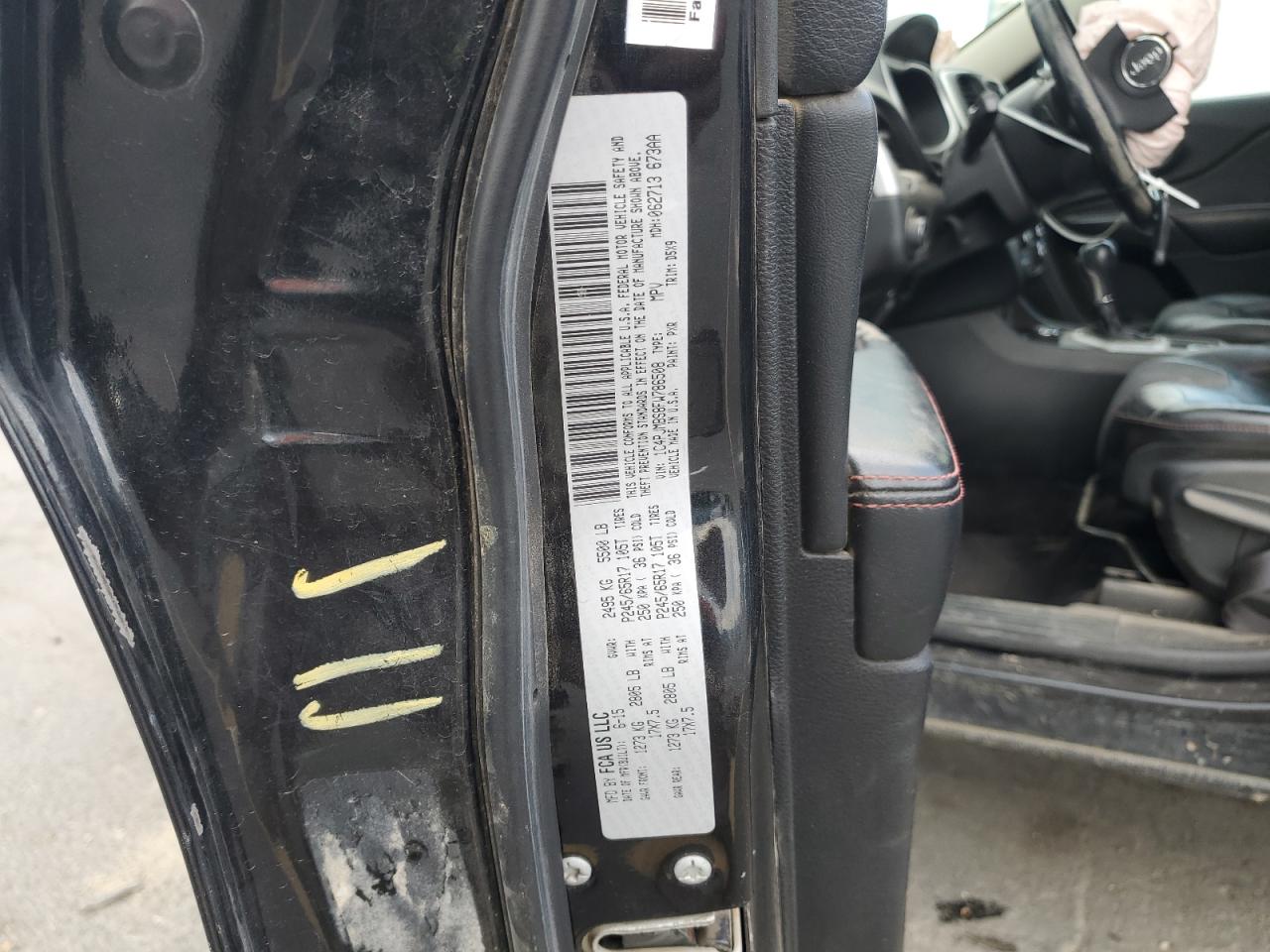 2015 Jeep Cherokee Trailhawk VIN: 1C4PJMBS8FW786508 Lot: 82403185