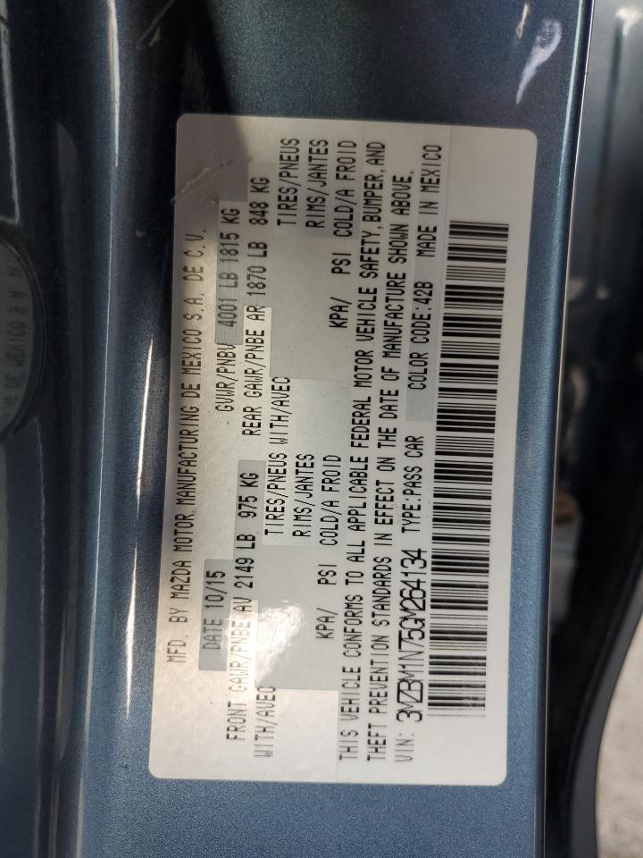 2016 Mazda 3 Grand Touring VIN: 3MZBM1N75GM264134 Lot: 81880185