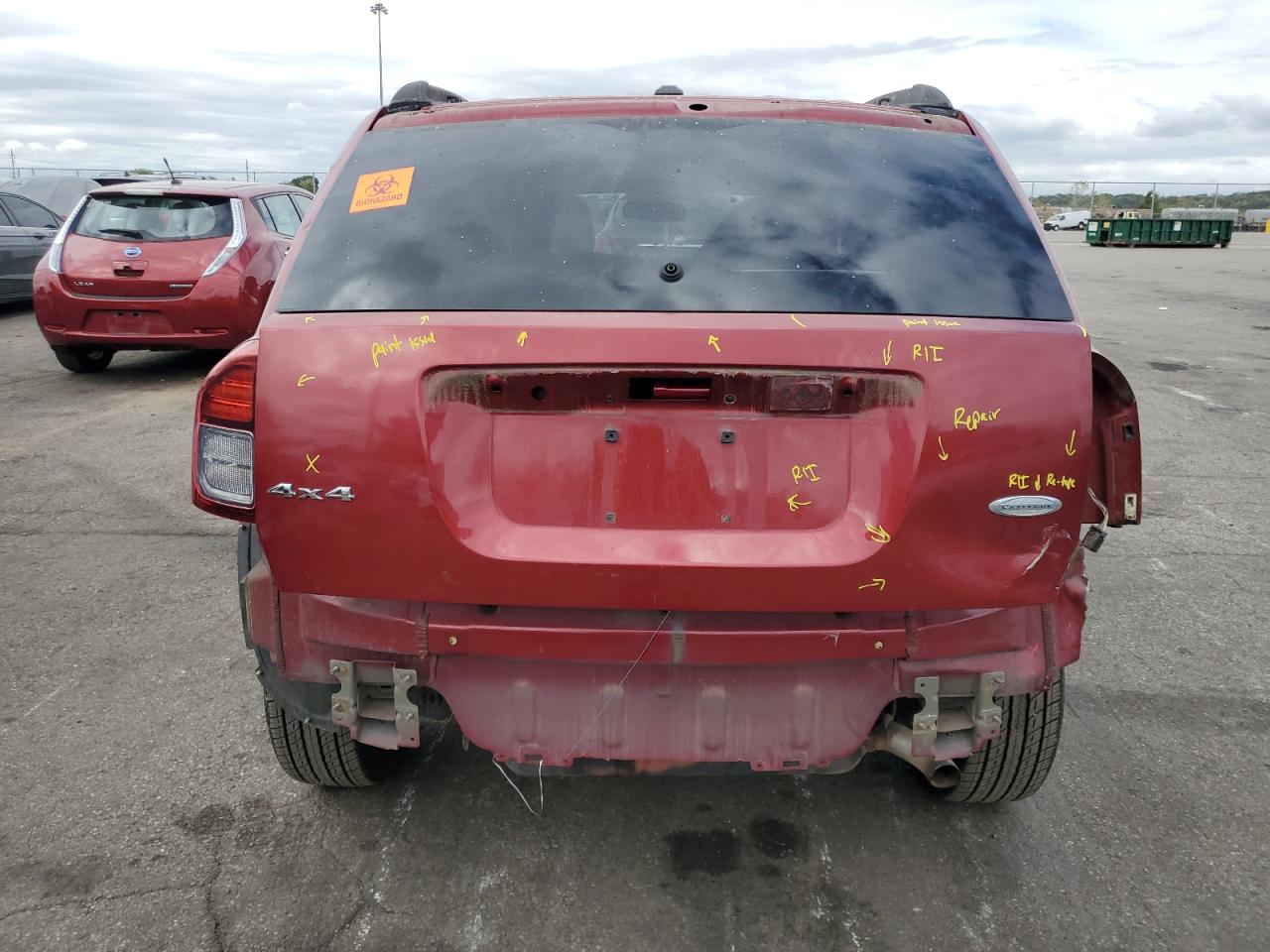 2014 Jeep Compass Latitude VIN: 1C4NJDEB6ED605807 Lot: 84593775