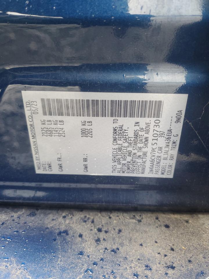 2023 Nissan Maxima Sv VIN: 1N4AA6CV7PC510730 Lot: 90572735