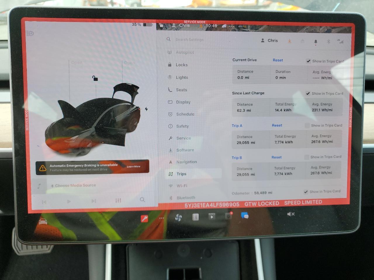 2020 Tesla Model 3 VIN: 5YJ3E1EA4LF596905 Lot: 82211825