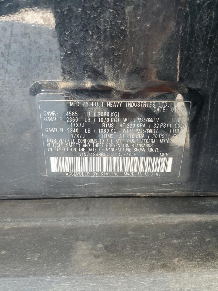 2013 Subaru Outback 2.5I Premium VIN: 4S4BRCCC1D3277455 Lot: 82357095