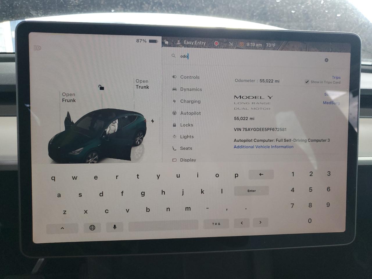 2023 Tesla Model Y VIN: 7SAYGDEE5PF672581 Lot: 89501245