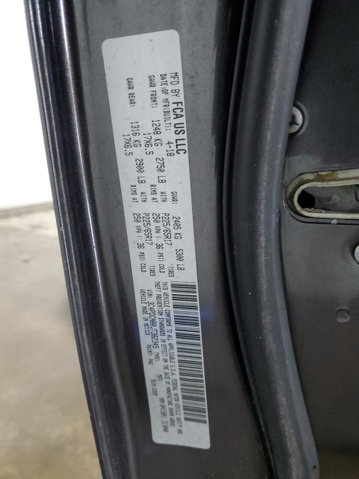 2018 Dodge Journey Se VIN: 3C4PDCAB0JT382345 Lot: 89888905