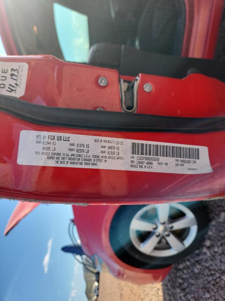 2016 Dodge Dart Sxt VIN: 1C3CDFBB8GD635252 Lot: 82307265