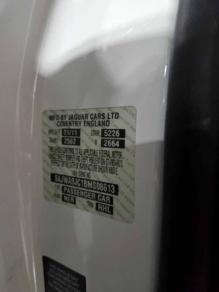 2011 Jaguar Xf R VIN: SAJWA0JC1BMS08613 Lot: 85780705