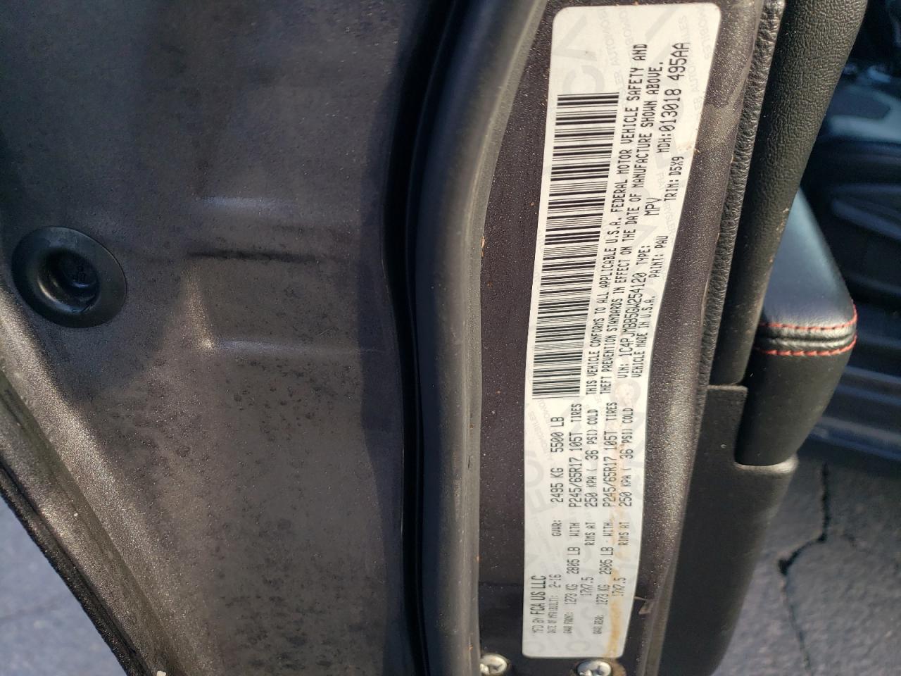 2016 Jeep Cherokee Trailhawk VIN: 1C4PJMBB5GW254120 Lot: 87077485