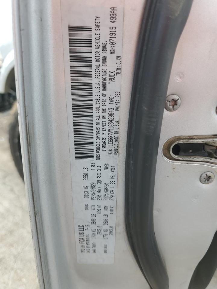 2016 Ram 1500 Laramie VIN: 1C6RR7VM1GS420843 Lot: 90533145