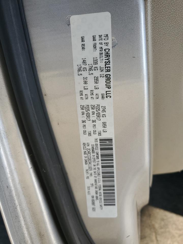 2012 Chrysler Town & Country Touring L VIN: 2C4RC1CG9CR411629 Lot: 82427945