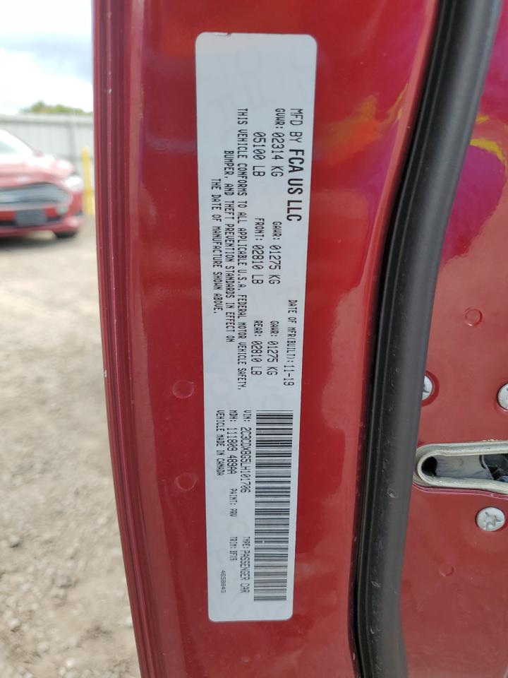 2020 Dodge Charger Sxt VIN: 2C3CDXBG5LH101706 Lot: 85949725