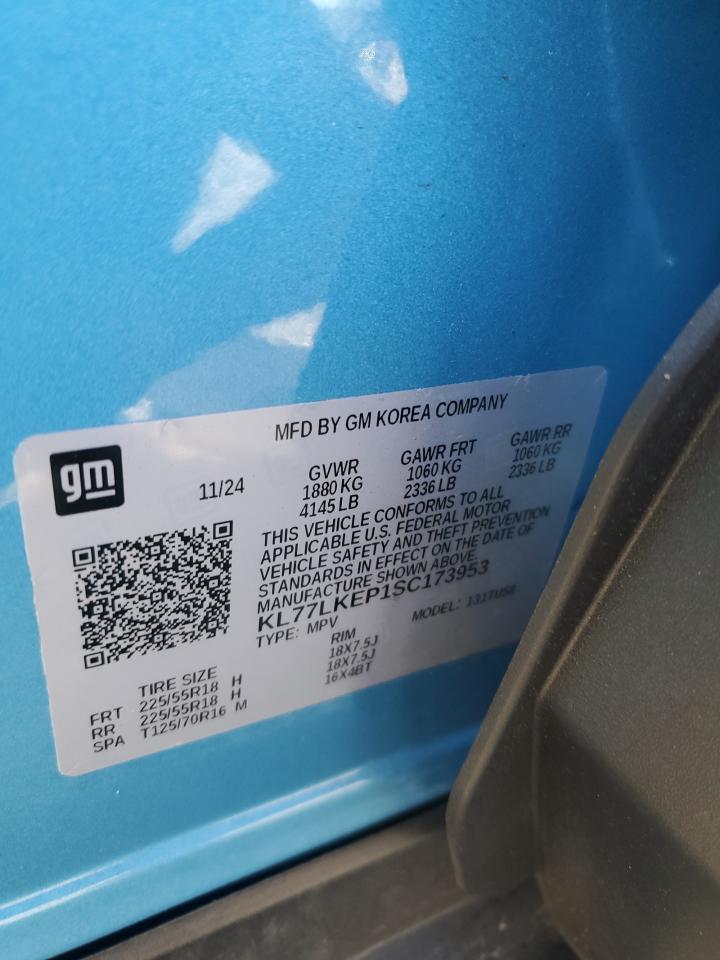 2025 Chevrolet Trax Activ VIN: KL77LKEP1SC173953 Lot: 86770155