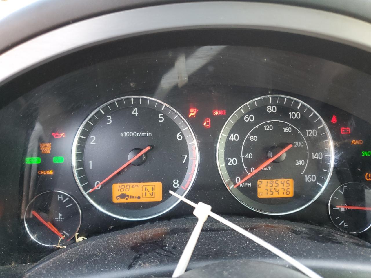 2005 Infiniti Fx35 VIN: JNRAS08W55X219302 Lot: 82475855