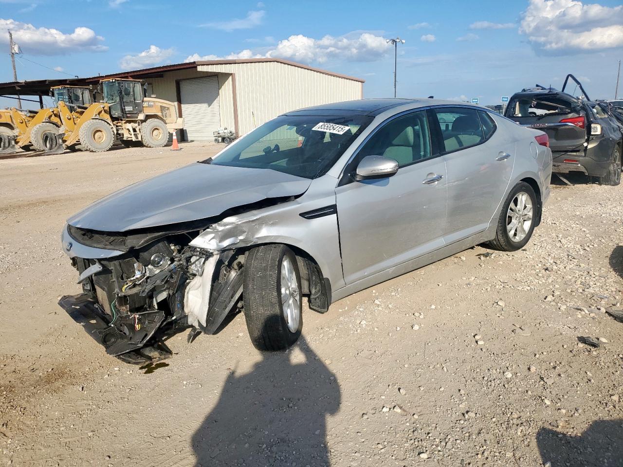 2013 Kia Optima Ex silver null gas 5XXGN4A74DG107205 photo #1