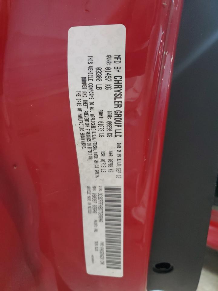 2013 Fiat 500 Abarth VIN: 3C3CFFFH8DT528846 Lot: 90505785