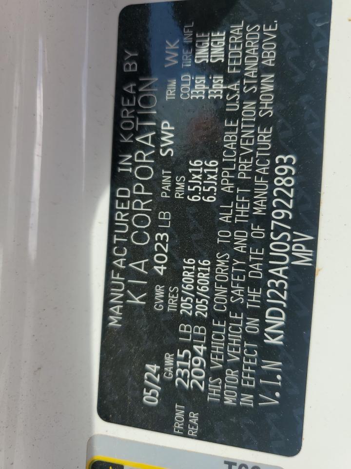 2025 Kia Soul Lx VIN: KNDJ23AU0S7922893 Lot: 84427025