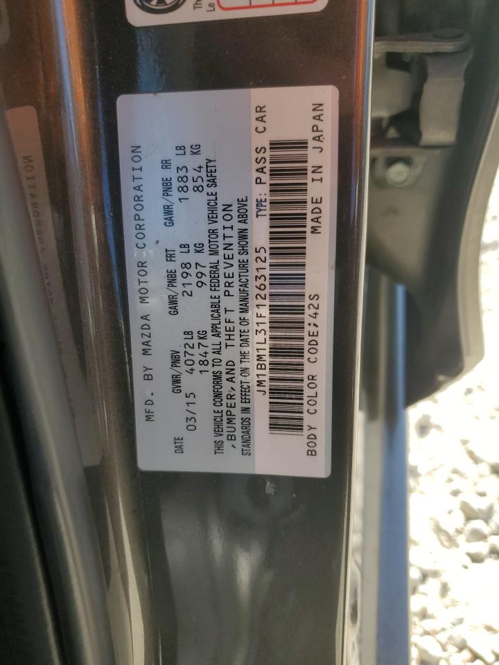 2015 Mazda 3 Touring VIN: JM1BM1L31F1263125 Lot: 82739455
