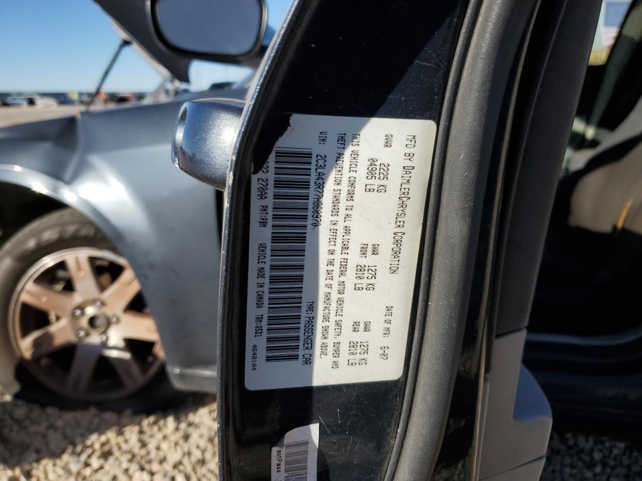 2007 Chrysler 300 VIN: 2C3LA43R77H860970 Lot: 82580455