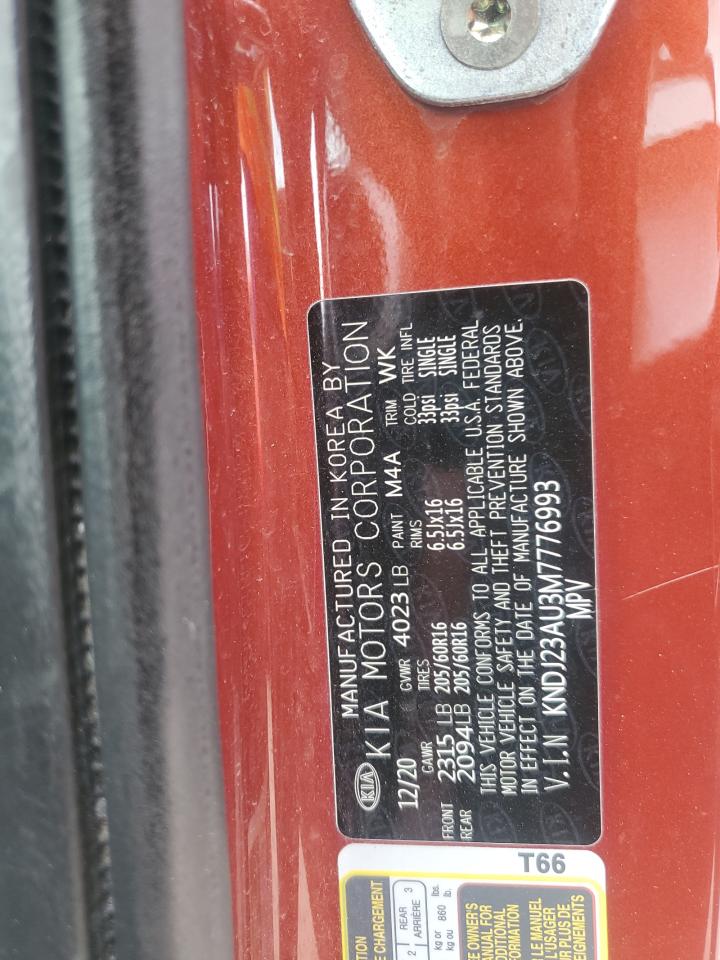 2021 Kia Soul Lx VIN: KNDJ23AU3M7776993 Lot: 82245065