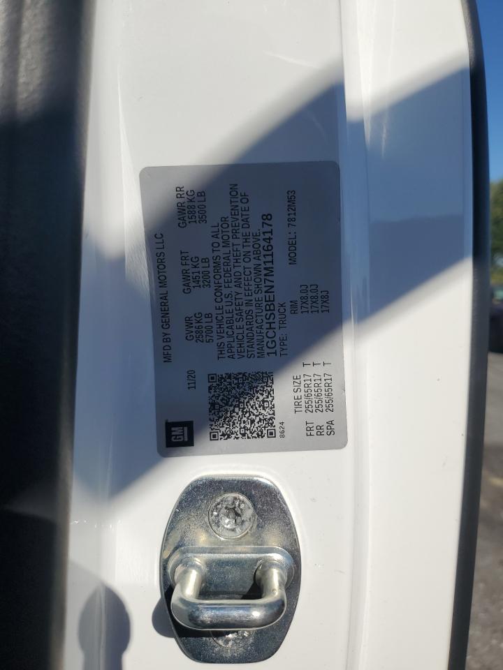 2021 Chevrolet Colorado VIN: 1GCHSBEN7M1164178 Lot: 85547795