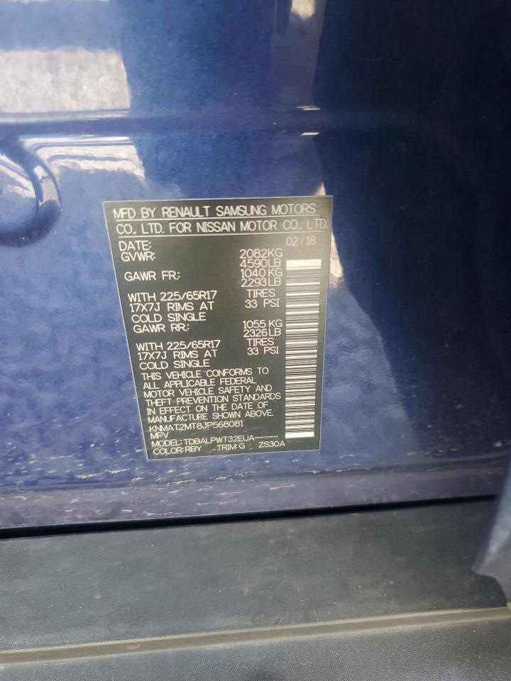 2018 Nissan Rogue S VIN: KNMAT2MT8JP568081 Lot: 82254735