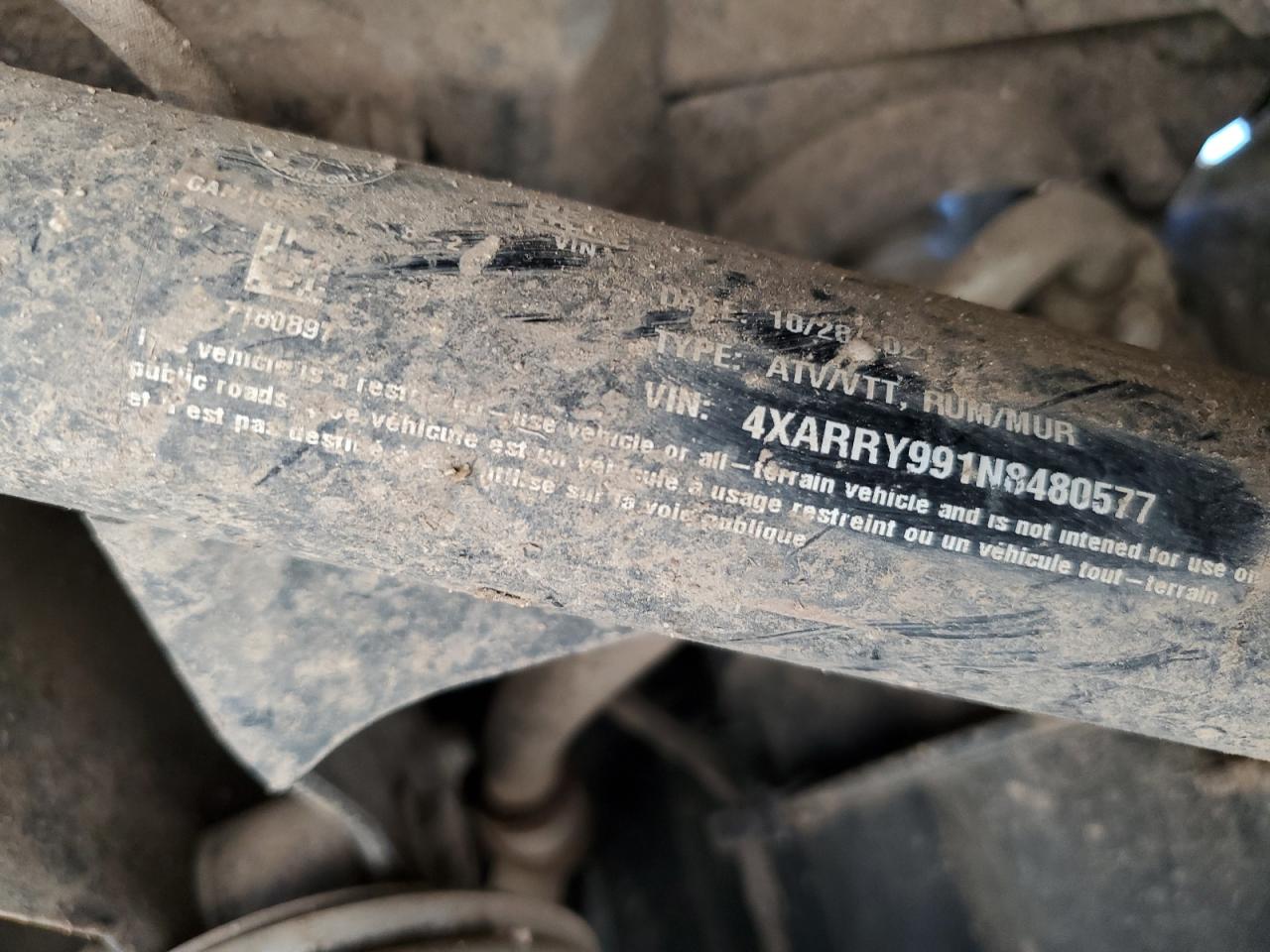 2022 Polaris Ranger Xp 1000 Northstar Ultimate VIN: 4XARRY991N8480577 Lot: 90644175