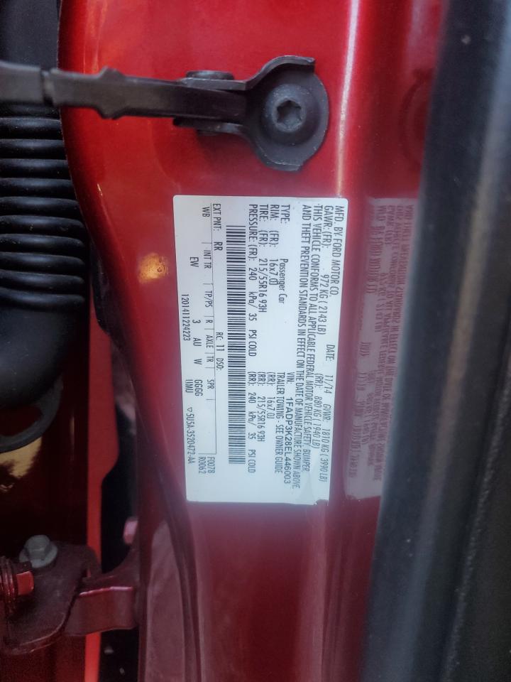 2014 Ford Focus Se VIN: 1FADP3K28EL446003 Lot: 84730165