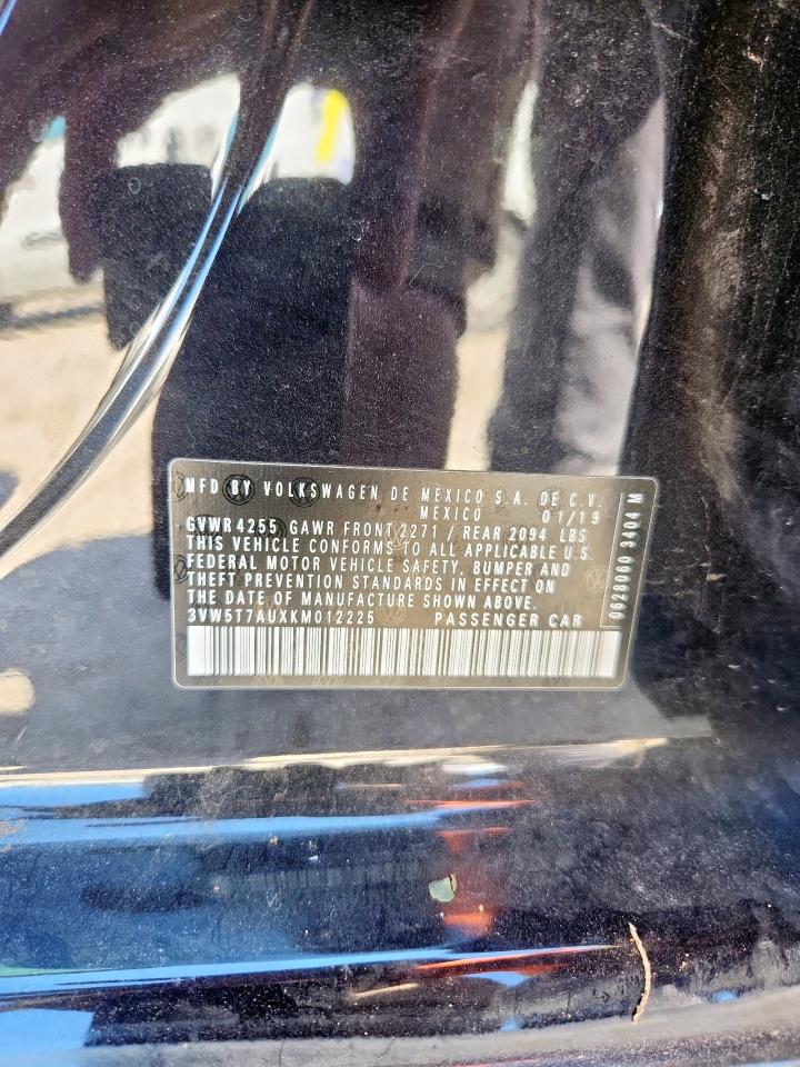 2019 Volkswagen Gti S VIN: 3VW5T7AUXKM012225 Lot: 82445045