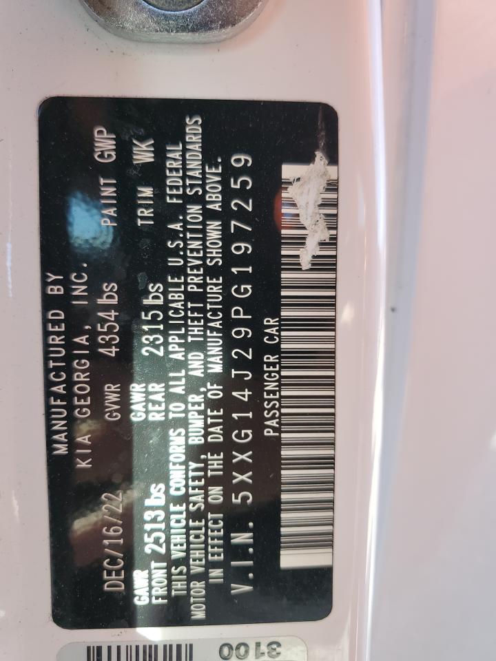 2023 Kia K5 Lxs VIN: 5XXG14J29PG197259 Lot: 82487135