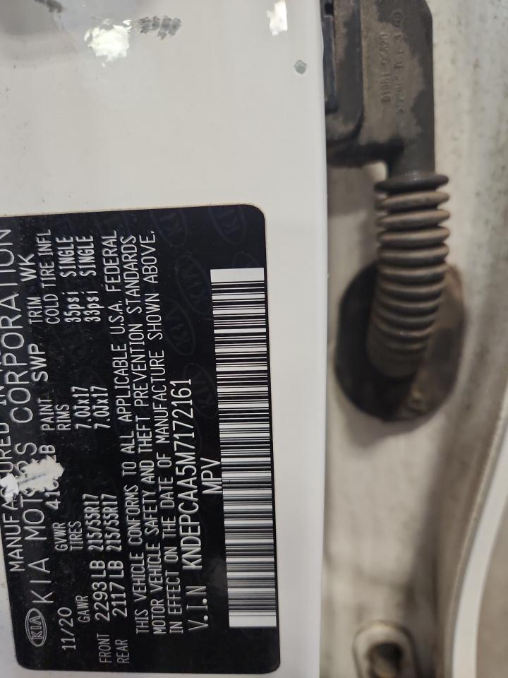 2021 Kia Seltos Lx VIN: KNDEPCAA5M7172161 Lot: 83788445