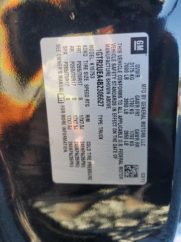 2011 GMC Sierra K1500 Sl VIN: 1GTR2UEA4BZ306627 Lot: 82383895