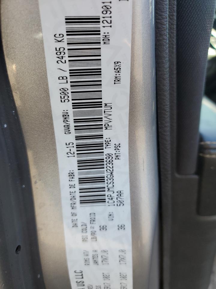 2016 Jeep Cherokee Latitude VIN: 1C4PJMCS3GW223690 Lot: 90097415