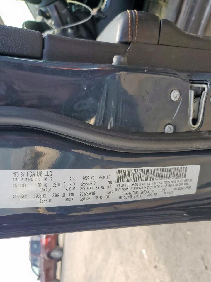 2018 Jeep Compass Limited VIN: 3C4NJDCB1JT202258 Lot: 85202895