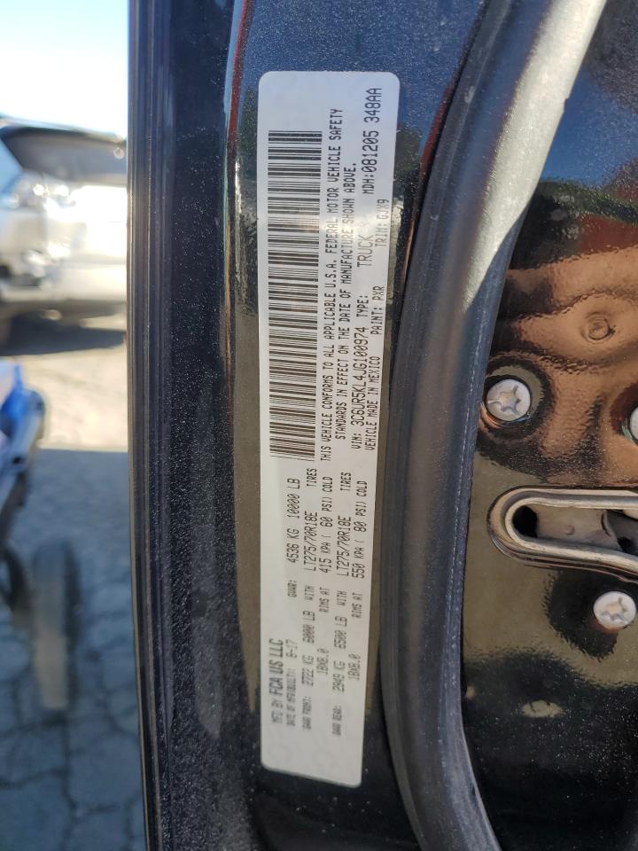 2018 Ram 2500 Laramie VIN: 3C6UR5KL4JG100974 Lot: 85303365