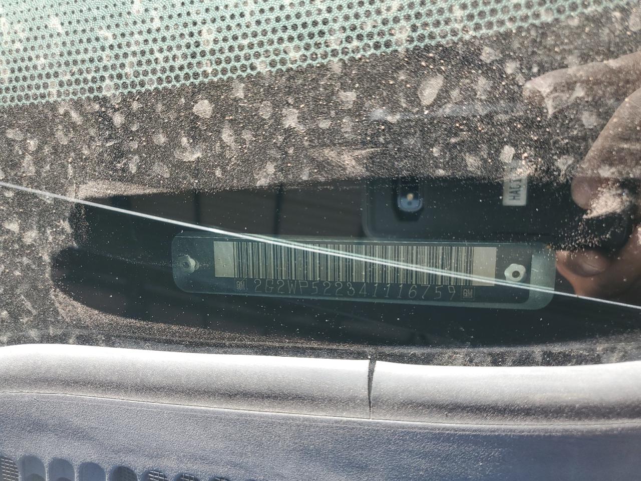 2004 Pontiac Grand Prix Gt VIN: 2G2WP522341116759 Lot: 90256355