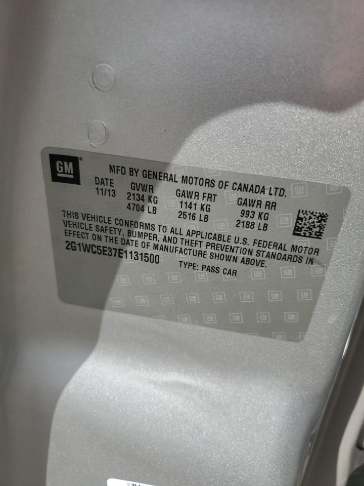 2014 Chevrolet Impala Limited Ltz VIN: 2G1WC5E37E1131500 Lot: 85512325