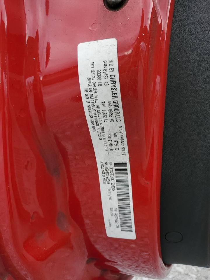 2013 Fiat 500 Abarth VIN: 3C3CFFJH3DT639263 Lot: 85571385